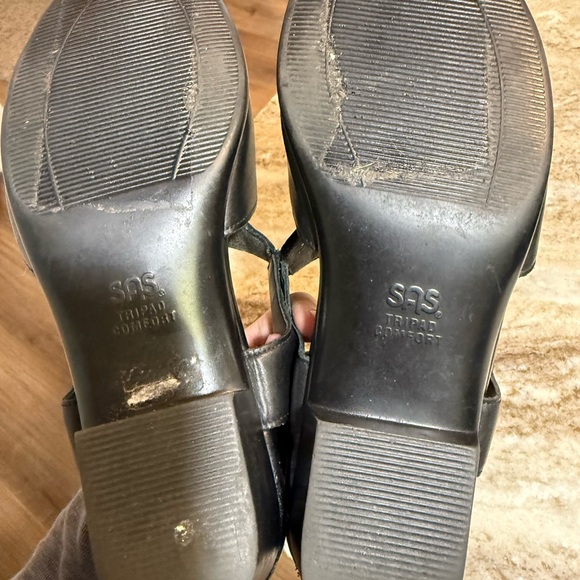 SAS Tripad Comfort Black Leather Sandals 8 M Adjustable Orthopedic Suntimer - Picture 8 of 8